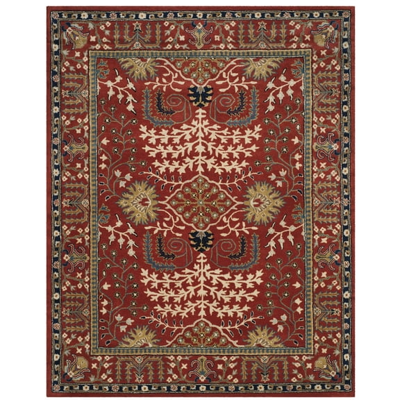 SAFAVIEH Antiquity Caelestinus Oriental Wool Area Rug, Red/Multi, 10' x 14'