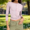 thumbnail image 2 of Jsaierl Womens 3/4 Length Sleeve Tops Summer Crew Neck Shirts Trendy Graphic Petite Blouses Work Dressy Tunic Top S-3XL, 2 of 7