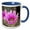 Blue/White, variant on 3drose, Arizona. Flowers on Engelmanns Hedgehog Cactus, Organ Pipe Cactus N.m, 11oz Two-tone Black Mug