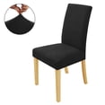 thumbnail image 2 of 4 Pack Super Fit Stretch Removable Washable Dining Chair Protector Cover Seat SlipcoverBlack, 2 of 5