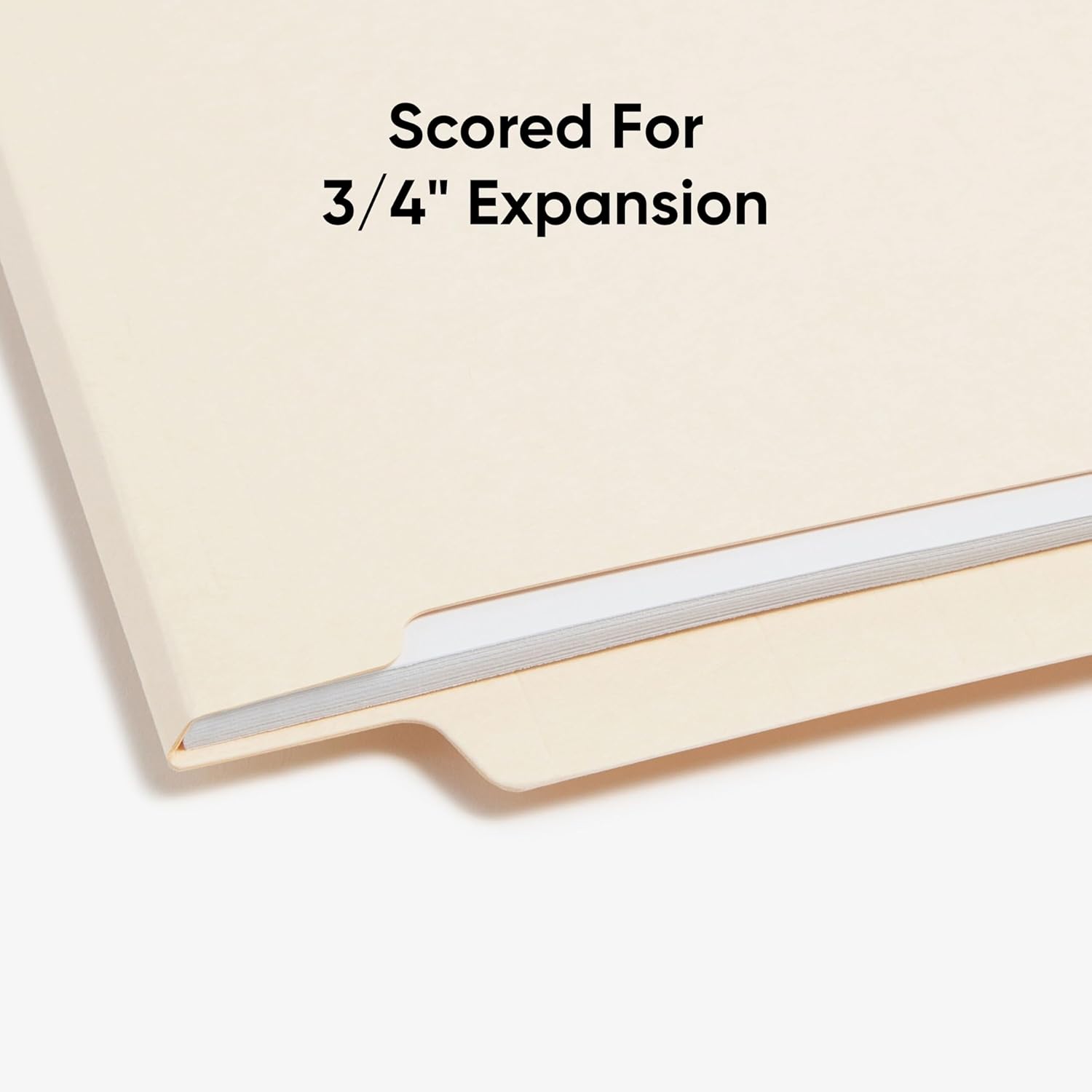 Smead Shelf-Master End Tab File Folders, 100 Count, Manila, Reinforced Straight-Cut Tabs, Letter Size (24110)