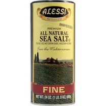 ALESSI - Fine Mediterranean Sea Salt, (2)-24 OZ Pkgs