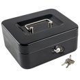 thumbnail image 1 of Caja KYODOLED mediana con bandeja para billetes y llave, 20 x 16 x 9 cm, color negro, 1 of 9