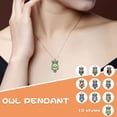 thumbnail image 3 of BGZLEU Crystal Owl Necklace,Owl Pendant Necklace,Animal Jewelry,Owl Video,Long Necklace for Women,Insect Animal Theme of Owl,Birthday Memorial Gifts for Women, 3 of 9