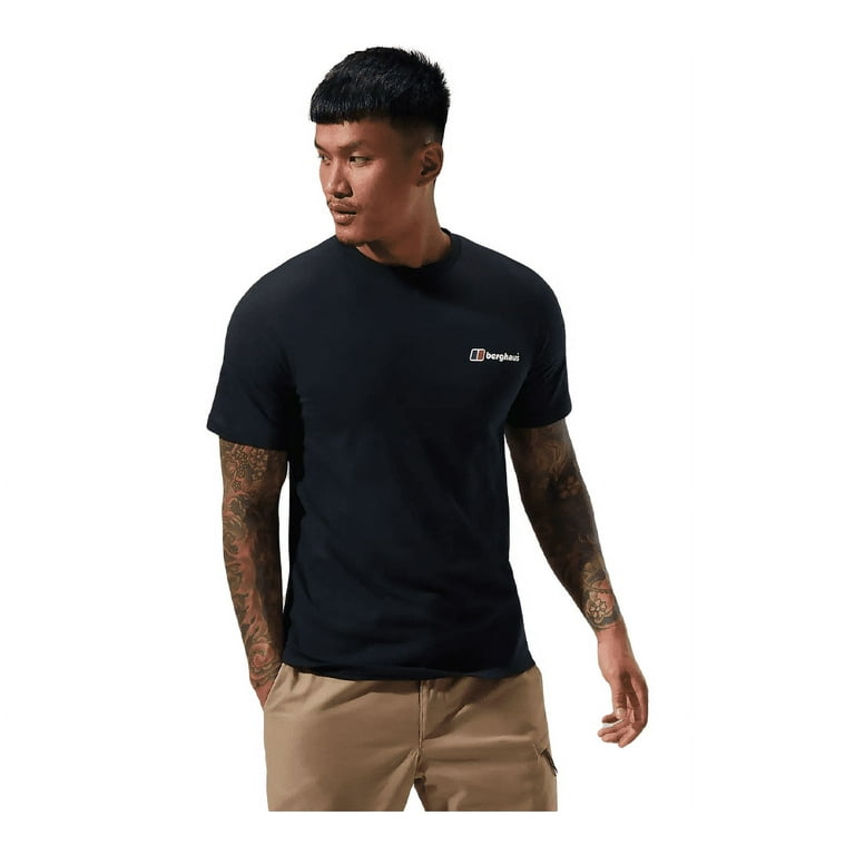 Berghaus Men s Organic Classic Logo Tee 4A001110BP6 Black UK M