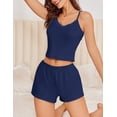 thumbnail image 3 of Ekouaer Cami Pajama Sets Y2K 2 Piece Lace Crop Top and Shorts Sexy Pjs Summer Lingerie Sleepwear Nightwear for Women, 3 of 6