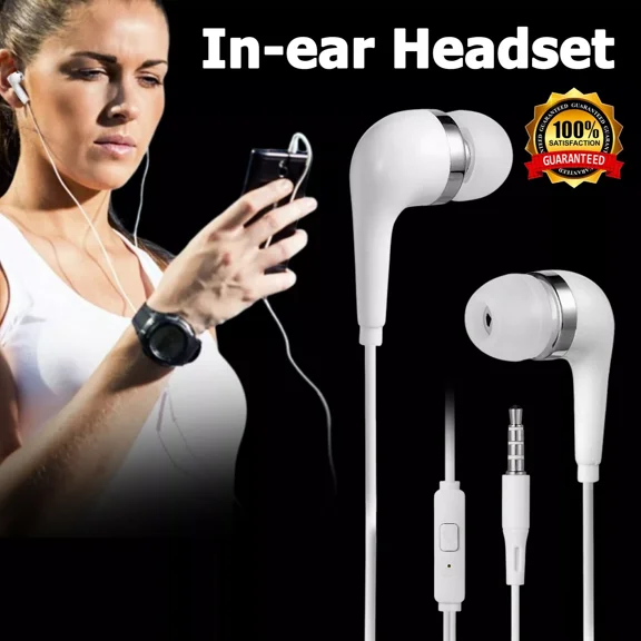 3.5Mm In-Ear Earphone Headphone Wired Earbuds Hifi Bass Stereo Headset With Mic