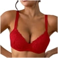 thumbnail image 4 of Sexy Underwire Lace Bras for Women Push Up Comfort Adjustable Strap Everyday Tshirt Bra, 4 of 6