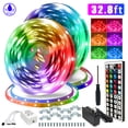thumbnail image 1 of Led Strip Lights 32.8ft Color Changing 3528 Led Light Strip Kit for Room Rope Light No White Color, 1 of 8