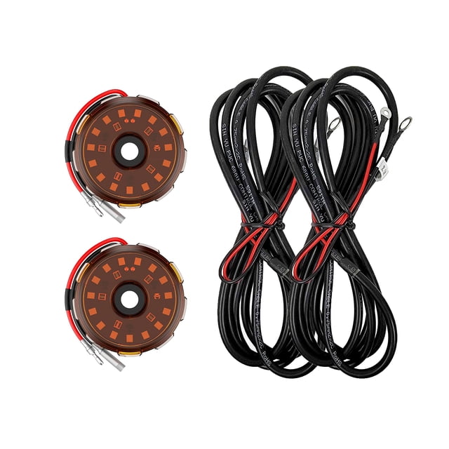 Kit de Luz de Cadena KC Cyclone V2 Ámbar 2.5 m de Largo