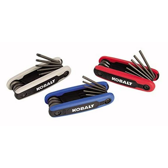 Kobalt 498862 25-Key Folding Hex Key Set, Inch/Metric/Torx 3-Pack