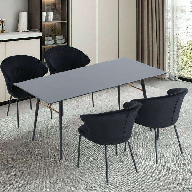 Williamspace 62.4" Ceramic Dining Table Rectangular Modern Kitchen