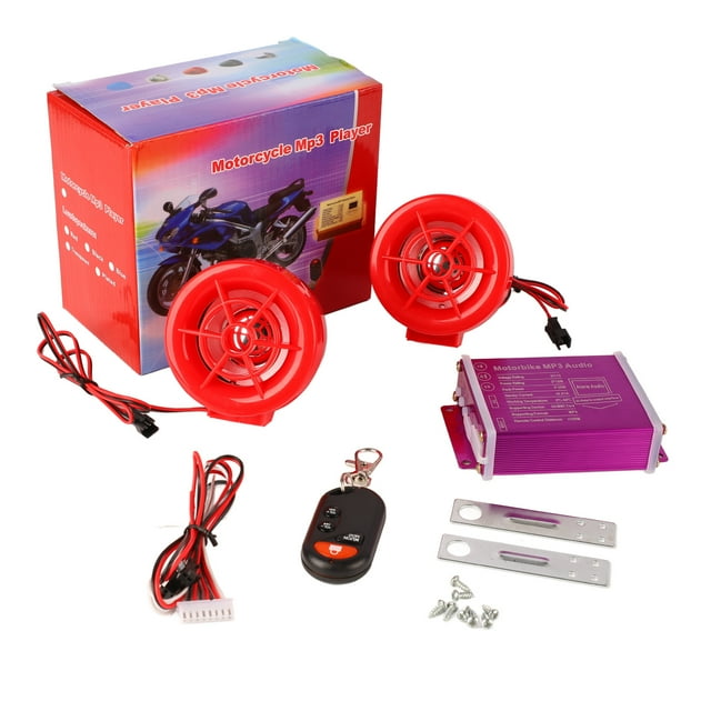 De Audio De Alarma Para Motocicleta, Altavoz De Actualización, Luz Intermitente, De Sonido De Alarma Para Motocicleta, Antirrobo, Práctico Para Moto