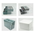 thumbnail image 3 of Organizador de esmalte de uñas Yuyangstore Caja de almacenamiento de acrílico a prueba de polvo de 2 capas Gris, 3 of 8