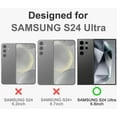 thumbnail image 6 of Clear Case for Samsung Galaxy S24 Ultra with Magnetic Stand [360° Rotatable Ring Holder] Soft TPU Bumper Slim Electroplated Shockproof Protection Samsung Galaxy S24 Ultra Case Pink, 6 of 11