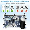 thumbnail image 3 of Rhino Valley Walker Bag, Multi Pockets Folding Walker Basket Tote Bag with Cup Holder, Hand-Free Carry Pouch Storage Bag for Universal Walkers, Large Capacity Organizer for Seniors Elderly, 3 of 8