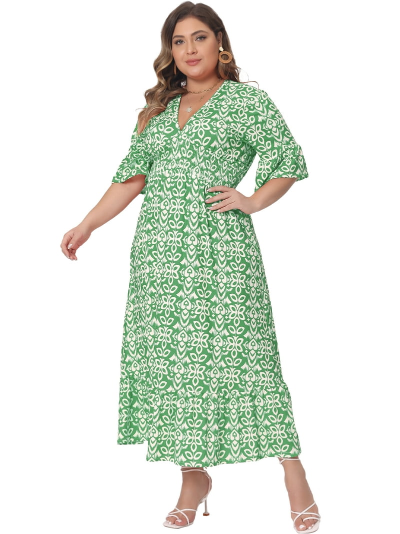 green plus size a-line dress Emerald Coast Plus Size Cowl Neck A-Line Satin Bridesmaid Dress