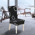 thumbnail image 1 of Housse de Chaise Imprimée, Housse de Protection de Chaise, à la Mode Amovible Style Moderne Pratique pour les Ornements de Fête Décorations de Fête, 1 of 8