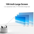 thumbnail image 2 of Foqucy Projector Multimedia Version 1080P HD Clear Projection 1800Lumens LED 30000H Lifespan Mini Home Media Player Video Beamer Home Theater, 2 of 8