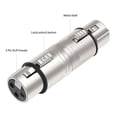 thumbnail image 3 of Peggybuy XLR Female To Female Adapter XLR 3 Pin to 3 Pin Microphone Line Adapter, 3 of 9