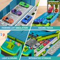 thumbnail image 4 of Toy Carrier Truck Race Track Diuerma con 8 coches de carreras de más de 3 años, 4 of 6