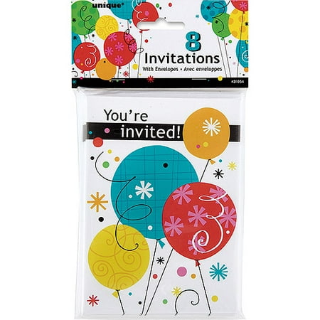 Unique 193931 Breezy Birthday Invitations