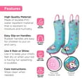 thumbnail image 3 of Addie & Tate Unisex Rain Boots Kids & Toddlers - Size 8T-12 - Unicorn/Stars, 3 of 8