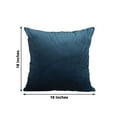 thumbnail image 3 of Efavormart 2 Pack | 18"x18" Velvet Throw Pillow Cover, Decorative Cushion Case - Square - Navy Blue, 3 of 5