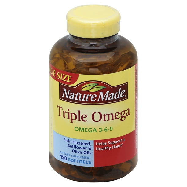 Nature Made Triple Omega 369 Softgels, 150 Count
