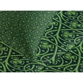 thumbnail image 4 of Ambesonne Irish Quilted Bedspread Set 3 Pcs, Intricate Clover Twigs, King Size, Black Lime Green, 4 of 5