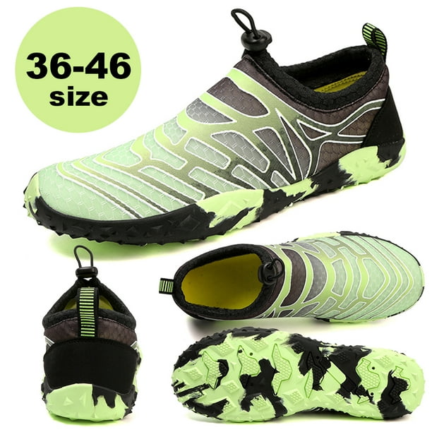 Zapatos Playa Descalzos Unisex Sin Deslizamiento Deporte Descalzo para Acuáticos (40) Verde