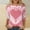 Pink, variant on BILIKEYU Women's Valentine's Tee Shirt Casual Lover 3/4 Sleeve Sleeve Tops, Women Fall Clothes, 3/4 Sleeve Tops for Women, Valentine Day Shirts for Women