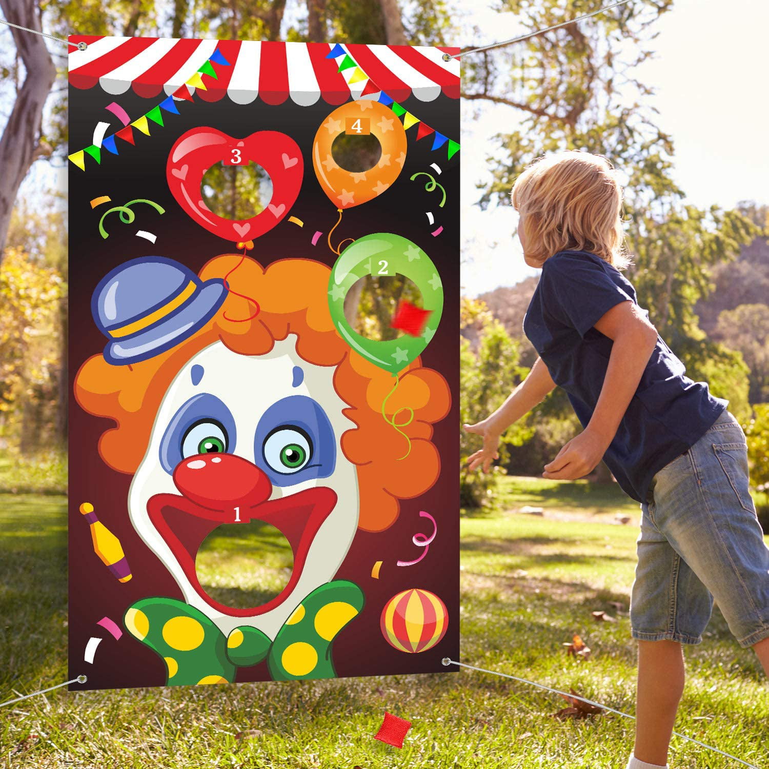Fun Carnival Game for Kids and Adults in Ca Carnival Toss Games with 3 Bean Bag 