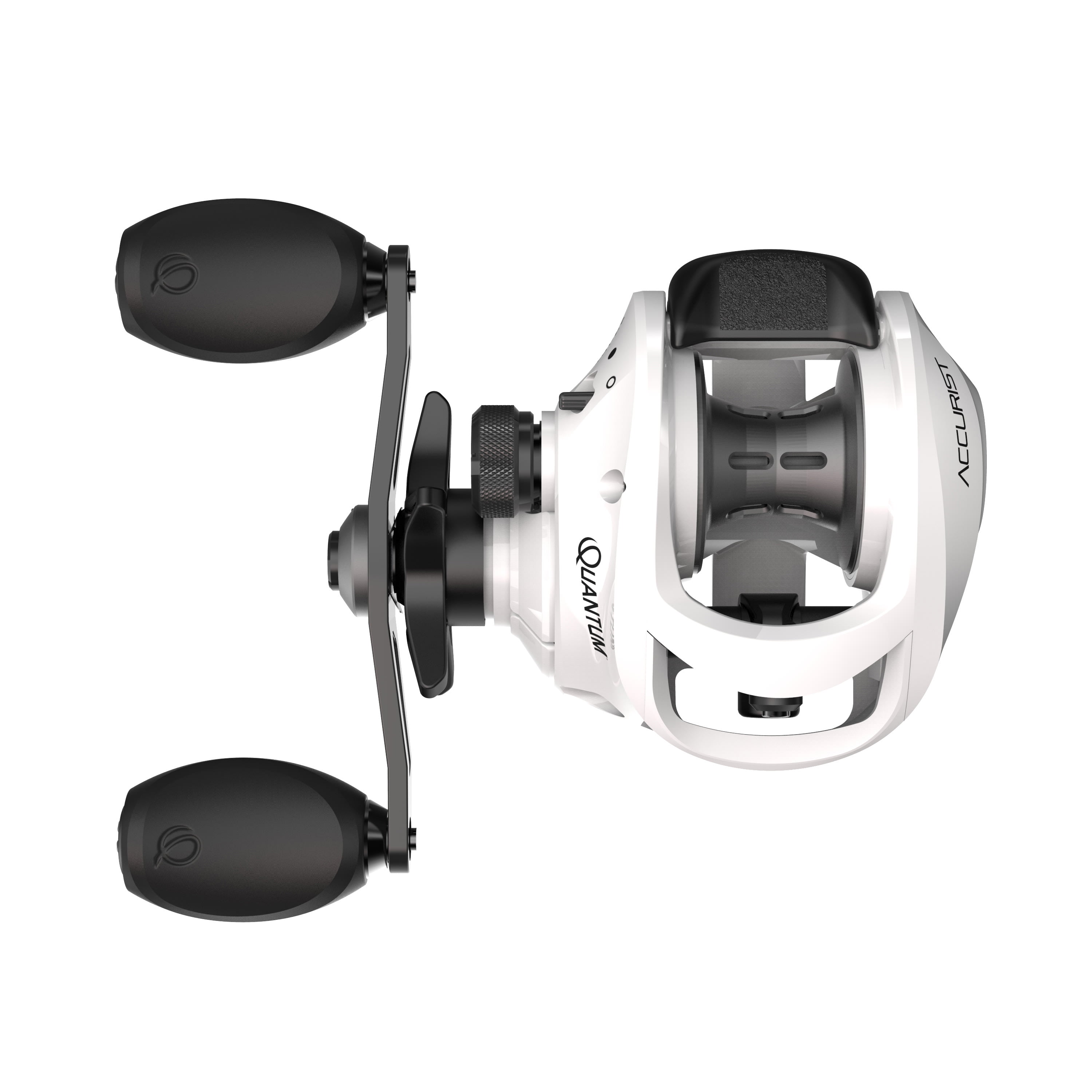  Quantum Throttle Baitcast Fishing Reel, Size 100 Reel,  Right-Hand Retrieve, Lightweight Graphite Frame and Side Covers, Continuous  Anti-Reverse Clutch, 7.3:1 Gear Ratio, Silver/Black : Sports & Outdoors