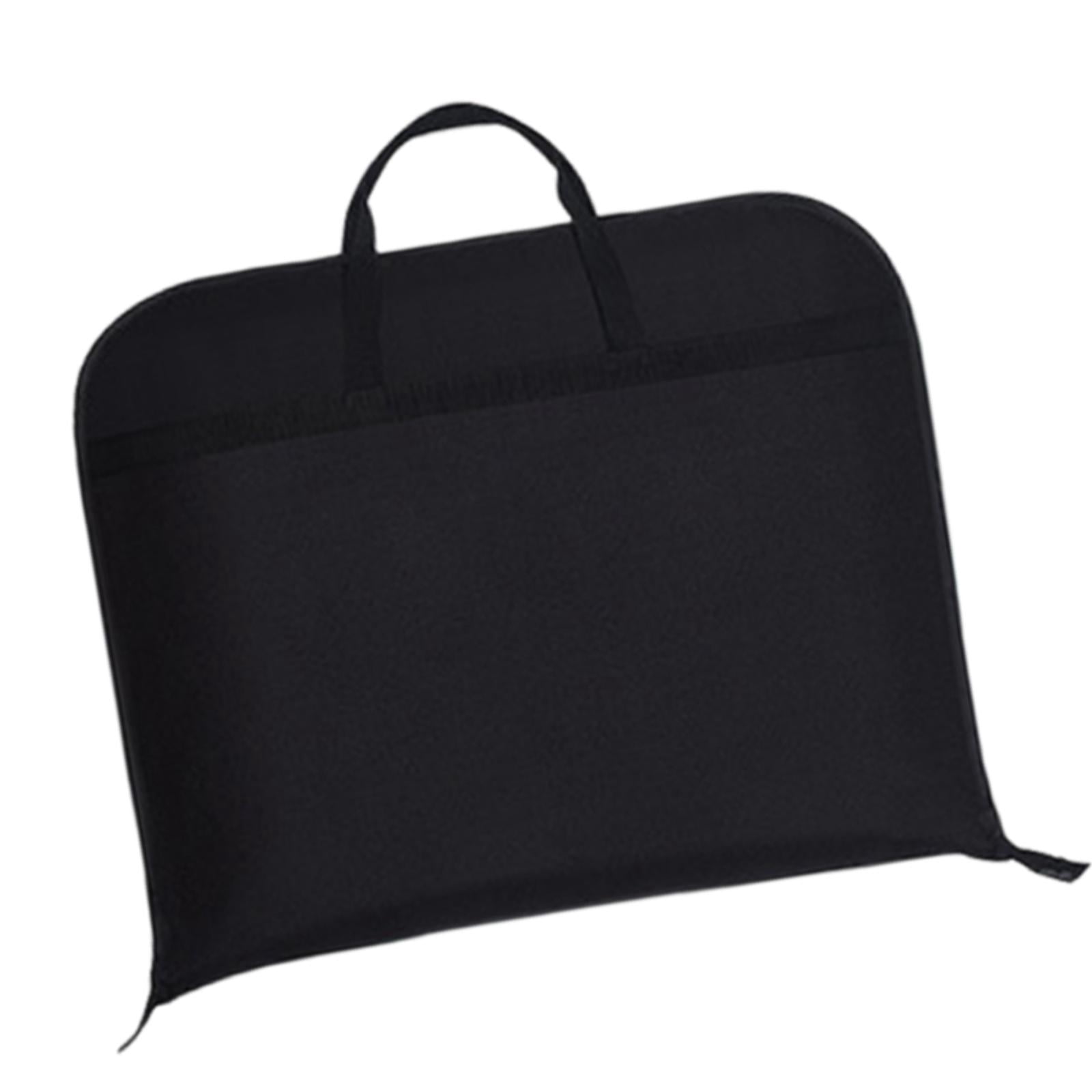 Baoblaze Hanging Garment Bag Dress Bag Men Women Suit Cover for Dresses Jackets suits Black