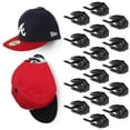 thumbnail image 1 of Ganchos modernos para gorras Modern JP, paquete de 16, adhesivos de pared, color negro, 1 of 7