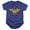 Classic Distressed Royal, variant on Wonder Woman Classic 2 Unisex Infant Snap Suit for Baby (18 Months) Athletic Heather