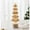 D, variant on Bfogop Rotating Glass Glitter Christmas Tree Light, Battery Operated Lit Clear Xmas Tree Figurine, Lighted Mercury Glass Decor Cordless Cone Crystal Xmas Tree Tabletop Lamp