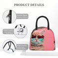 thumbnail image 4 of Balery Cool Cat Pink Sunglasses Bolsa de Almuerzo para Mujeres, Caja de Almuerzo, Bolsa de Almuerzo Pequeña Impermeable, Tote de Almuerzo Reutilizable con Gran Capacidad, 4 of 6