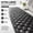 Black, variant on Non Slip Bath Tub and Shower Mat, 40 x 16 Inch Extra Long Bathtub Mat with Suction Cups, Machine Washable Bathroom Floor Mat with Drain Holes, Clear