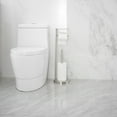 thumbnail image 6 of Round Free Standing Toilet Paper Holder with Top Storage Shelf in Brushed Nickel, 6 of 13