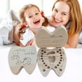 thumbnail image 2 of Under 10 Home Textile Storage Wooden Deciduous Box Fetal Hair Umbilical Cord Tooth Collectible Box Baby Souvenirs Box, 2 of 4