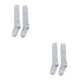 thumbnail image 1 of Jumpingount Media sobre la rodilla Larga elasticidad Térmica Transpirable Bota Calcetines Pierna Cálido Muslo Protección Niñas Otoño gris claro gris claro 2piezas Jumpingount CBP380090, 1 of 5