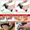 thumbnail image 3 of Chainplus Kitchen Knife Accessories: 3-Stage Knife Sharpener Helps Repair, Restore and Polish Blades, 3 of 8
