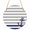 Grey, variant on Anchor Pink Round Front Door Welcome Sign, 5.9 Inch Wall Hanging Decor for Indoor Outdoor, Modern Navy Blue White Striped Nautical Home Porch Hanger Decorations for Holiday Gift
