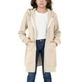 thumbnail image 5 of Mercatoo Zip Up Long 𝗛oodie for Girls Double Zipper Fleece Jacket Tuni𝗰 Sweatshirts Fall Winter Fashion Clothes with Pockets, 5 of 7