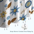 thumbnail image 6 of Pioneer Flower Floral Print Pattern Shower Curtain 84x72in, Bathroom Decorative Shower Curtain Set with 12 Hooks, Waterproof Washable, 6 of 6
