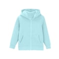 thumbnail image 3 of Ruyang Kids Zip Up Hoodie Long Sleeve Sweatshirt Solid Loose Fit Sweatshirt Jacket Trendy Windproof Coat Fall Winter Warm Outerwear, 3 of 9