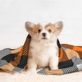 thumbnail image 4 of Naloa Orange Plaid Dog Blanket, 3 Sizes Cat Blanket for Indoor Cats Large Medium Small Dog Gifts-, 4 of 8