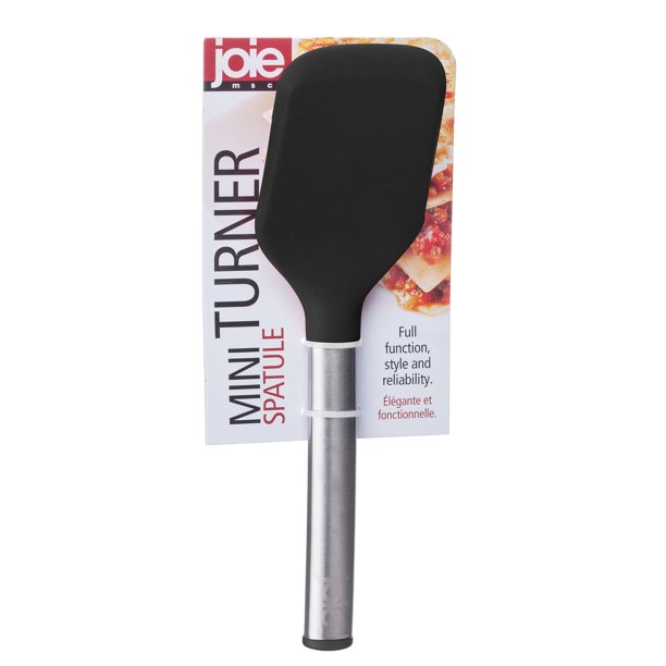 Joie 30615 7.5 X 2 X 3 Black & Silver Mini Silicone Turner Walmart